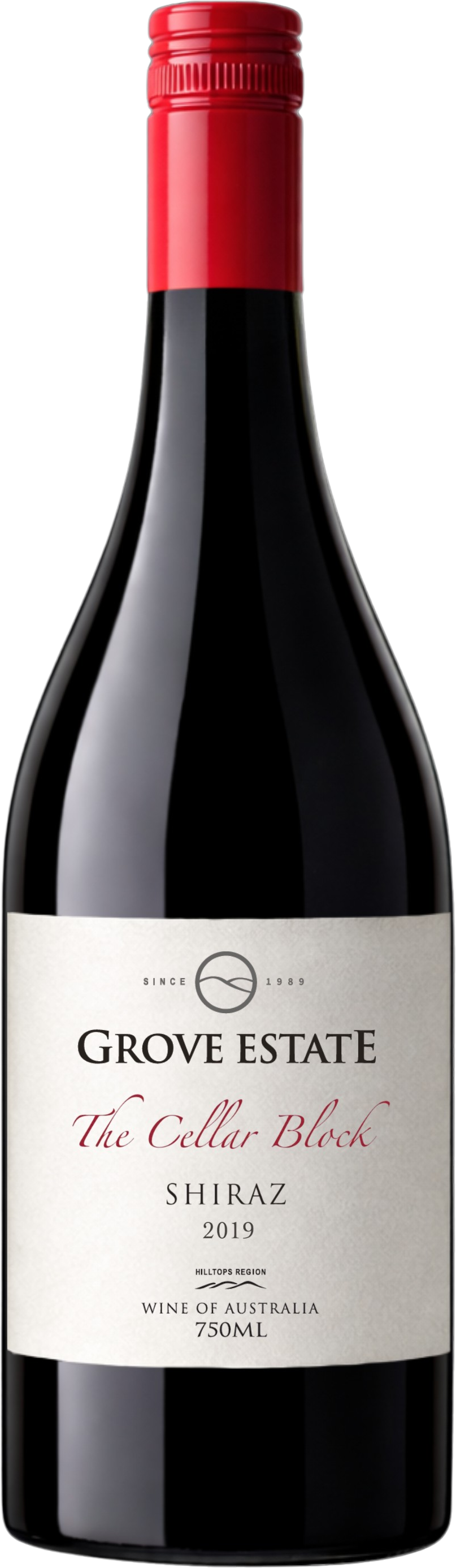 Grove Estate Wines The Cellar Block Shiraz  2019 bottle